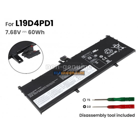 7.68V  60Wh  4 cells  Li-Polymer  Black