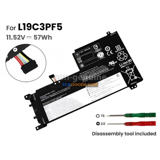 11.52V  57Wh  3 cells  Li-Polymer  Black